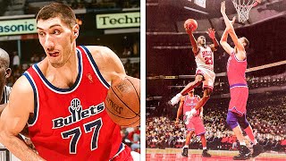 Gheorghe Muresan 77 Height  Best Plays of his Career [upl. by Ttej383]