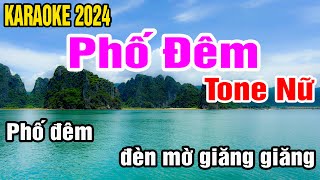 Phố đêm Karaoke Tone Nữ Nhạc Sống gia huy beat [upl. by Ginni]