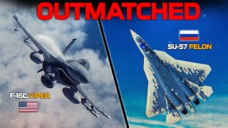 Supremely Outmatched  F16C Viper Vs Su57  Digital Combat Simulator  DCS [upl. by Yvonne]