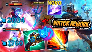 A NOVA ULT DO VIKTOR TÁ MUITO FORTE COM ESSE REWORK MAPA DE NOXUS RUNAS NOVAS [upl. by Pavlish]