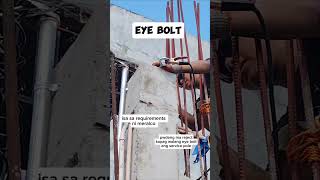 Eye bolt Requirements ni meralco sa service pole electrical electrician [upl. by Lalitta]