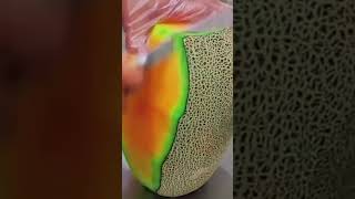 MUSKMELON CUTTING SKILLSnature cuttingskills trending trend trendingshorts india indian [upl. by Narcissus]