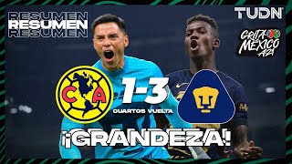 Resumen y goles  América 13 Pumas  Grita México AP2021  Cuartos Vuelta  TUDN [upl. by Wertheimer626]