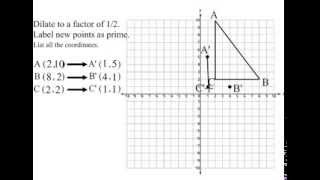 Transformation Dilation to a factor of 12 [upl. by Ojyma]