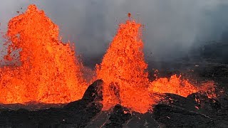 Watch as Hawaii’s Kilauea volcano erupts lava [upl. by Olsen]