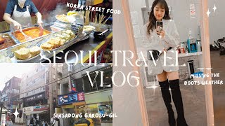 🇰🇷 SEOUL TRAVEL VLOG Exploring Jonggak ☕️ amp Sinsa Garosugil 🍂  Dionne T [upl. by Janina]