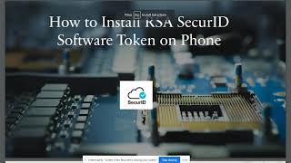 How to install RSA SecurID Software Token on Phone [upl. by Anyek]