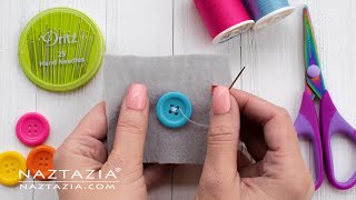 HOW to SEW by HAND for BEGINNERS  Learn BASIC SEWING Skills [upl. by Gemoets]