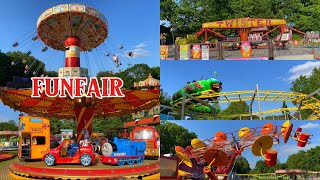 Funfair Frimley Lodge Park Camberley UK [upl. by Allemaj854]