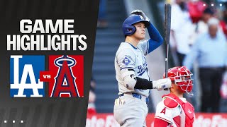 Dodgers vs Angels Game Highlights 9324  MLB Highlights [upl. by Ong]