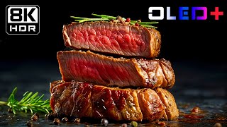 OLED DEMO  Food Nutrition in 8K HDR  Dolby Vision™ [upl. by Kehr]