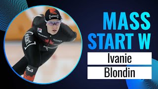 Ivanie BLONDIN CAN  Winner  Mass Start Women  Salt Lake City 2024  SpeedSkating [upl. by Ardnasac]