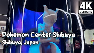 POKEMON CENTER SHIBUYA  Shibuya Japan  Lifesize Mewtwo amp More at Big Pokemon Shop in Tokyo [upl. by Merari633]