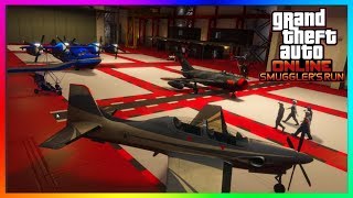 GTA 5 Online  HANGARS EXPLAINED  How To BuyUse A Hangar Guide  GTA 5 ONLINE SMUGGLERS RUN DLC [upl. by Elonore83]