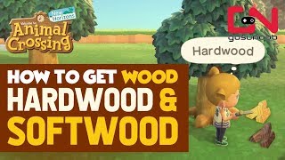 How to Get Hardwood Softwood amp Where to find Axe  Animal Crossing New Horizons [upl. by Oalsinatse]