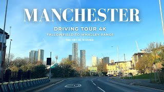 Autumn Driving Tour Manchester UK 4K  Fallowfield to Whalley Range Greater Manchester [upl. by Alodee]