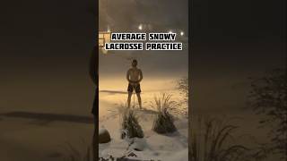 Average Snowy Lacrosse Practice lacrosse [upl. by Mutz]