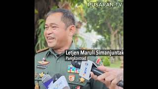 Baru 6 Hari Jabat KASAD Kini Calon Tunggal Panglima TNI Maruli Simanjuntak Siap Jadi KASAD tni [upl. by Grubman]