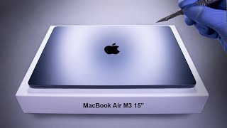 MacBook Air M3 15quot Unboxing and Gaming Test  ASMR [upl. by Airt]