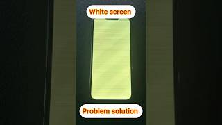 iPhone white screen problem solution raju rai shorts [upl. by Ajak]