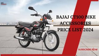 Bajaj CT100 Bike Spare Parts Price 2024  Auto Flashback  Bajaj CT100 Bike Accessories Price 2024 [upl. by Midan]