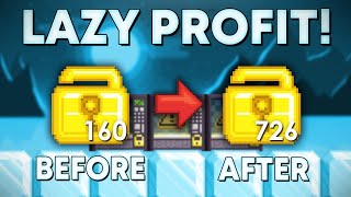 LAZY PROFIT in 2024 How To GET RICH Fast In Growtopia EASY DLS [upl. by Narba]