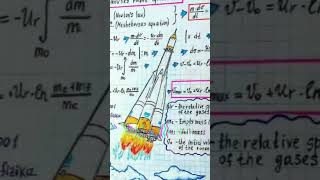 tsiolkovsky rocket equation class10 physics [upl. by Appolonia]