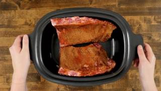 Slow Cooker Honey Garlic Ribs Recipe [upl. by Jonathan]