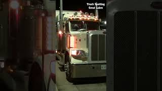 shorts 2023 White Peterbilt 389 Parked At Ohio Truck Stop On The 280 [upl. by Shult]