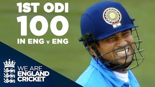 Sachin Tendulkars 1st ODI Century In England Against England  Highlights [upl. by Agarhs]