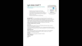 IgG 2000 CWP™ by Xymogen  Auburn Naturopathic Medicine Products [upl. by Shawna432]