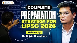 ✅ Complete UPSC 2026 Preparation Strategy  Webinar by Dr Shivin Chaudhary 🔥 [upl. by Gould]