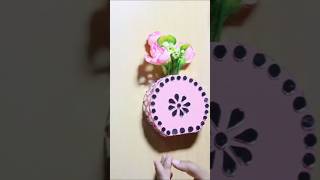 How to make s flower vase diy craft tutorial handmade cardboard craftdiy craftidias craft [upl. by Spalla]