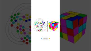 Rubric Cube 2D Projection of a 3D Process 🤩 kids fun learning education shorts amazing video [upl. by Jehiel827]