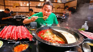 Insane Sichuan Chinese Food BEST SPICY HOT POT  Dino Mala Ribs in Los Angeles [upl. by Seward]