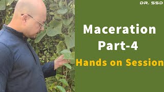 Maceration part 4 Hands on Session  Dr Sourav Singh Deo [upl. by Laven]