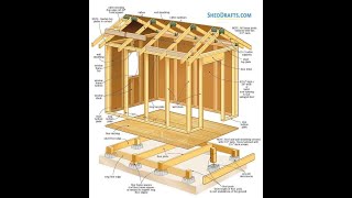 6x8 Gable Roof Shed Plans Blueprints [upl. by Allyce]