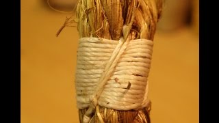 palm and needle whipping on three stranded rope [upl. by Leblanc]