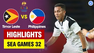 Highlights Timor Leste vs Philippines  Luis Figo tỏa sángĐông Timor tạo địa chấn với mưa bàn thắng [upl. by Uehttam]