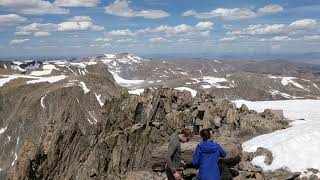 Gannett Peak panorama on the summit [upl. by Aisela802]