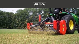 TRILO VCU 150 Verticuteer Verticutter Scarifier Vertikutiereinheit [upl. by Dola]