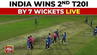 IND Vs SL 2nd T20I LIVE India Wins 2nd T20I Vs Sri Lanka By 7 Wickets Live  India Today LIVE [upl. by Ttocserp]