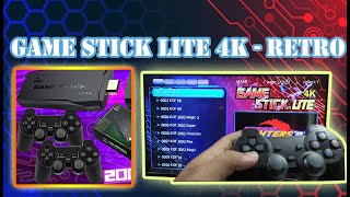 Game Stick Lite 4K Unboxing Review  Retro Games Dual Player  How to use amp play tutorial  Gamepad [upl. by Asiil100]