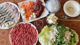 HOT POT Sukiyaki Laotian Version Traditional family recipe  Morgane Recipes [upl. by Fredette354]