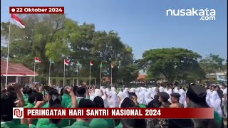 Ribuan Santri Hadiri Peringatan Hari Santri 2024 di Menes Pandeglang Banten [upl. by Milah]