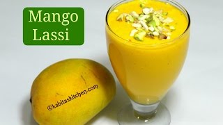 Mango Lassi recipe  Mango Yogurt Smoothie  Summer Drink  Sweet Lassi  kabitaskitchen [upl. by Daniell827]