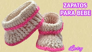 ZAPATITOS PARA BEBE 3 A 6 MESES [upl. by Riocard]