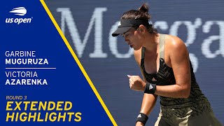 Garbine Muguruza vs Victoria Azarenka Extended Highlights  2021 US Open Round 3 [upl. by Coffee]