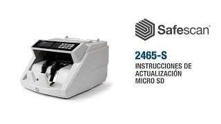 Safescan 2465S instrucciones de actualización MicroSD  Español [upl. by Teirtza]