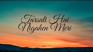 Tarasti hain nigaahein meri Song  Lyrics galat fehmi  Asim Azhar Song [upl. by Salena]